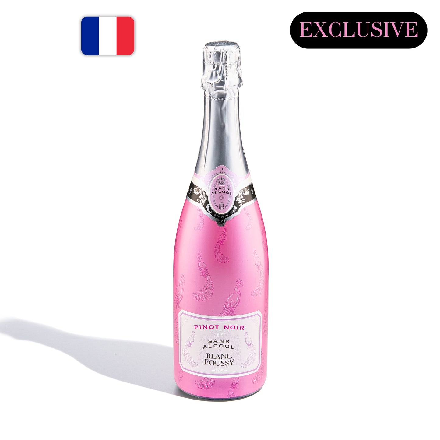 Alcohol-Free (De-alcoholized) Sparkling Rose Wine from Pinot Noir Blanc Foussy - Touraine, France - 1 bottle - Exclusive / Безалкохолно (деалкохолизирано) пенливо вино розе от Пино Ноар Blanc Foussy - Турен, Франция - 1 бутилка - Ексклузивно