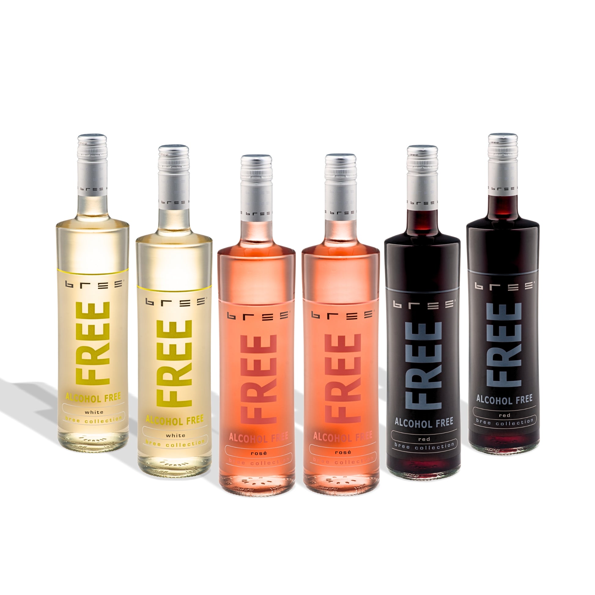 Alcohol-Free (De-alcoholized) Wine Bundle (White, Red, Rose) BREE FREE by Peter Mertes - Germany - 6 bottles (case) / Безалкохолно (деалкохолизирано) вино пакет (бяло, червено, розе) BREE FREE от Peter Mertes - Германия - 6 бутилки (кашонче)